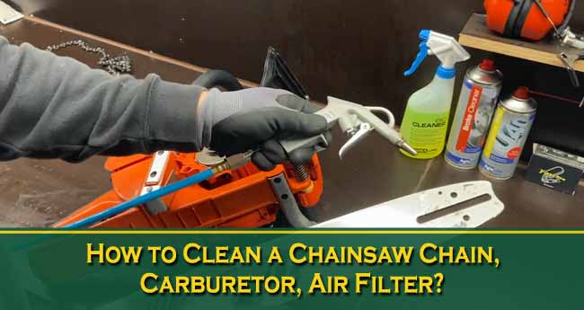 How to Clean a Chainsaw Chain, Carburetor, Air Filter