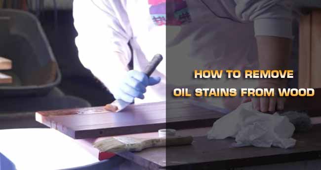 remove oil stain from wood