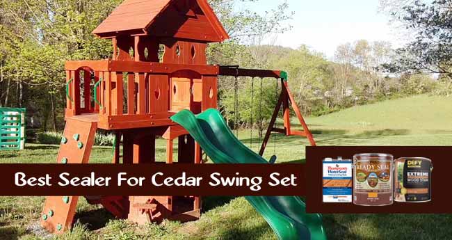 best stain for cedar swing set